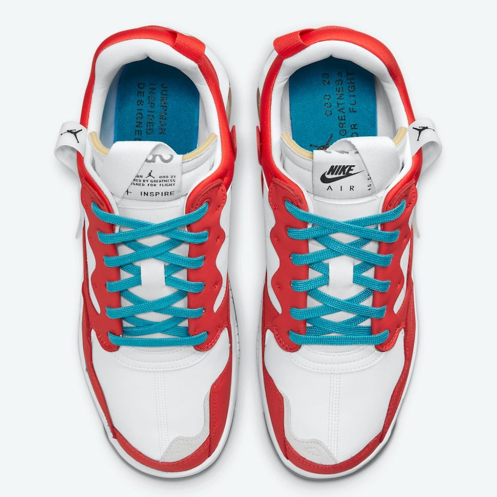 NEW Nike Air Jordan MA2 Men's Chile Red White-Cyber Teal CV8122-600 DS - Picture 6 of 9